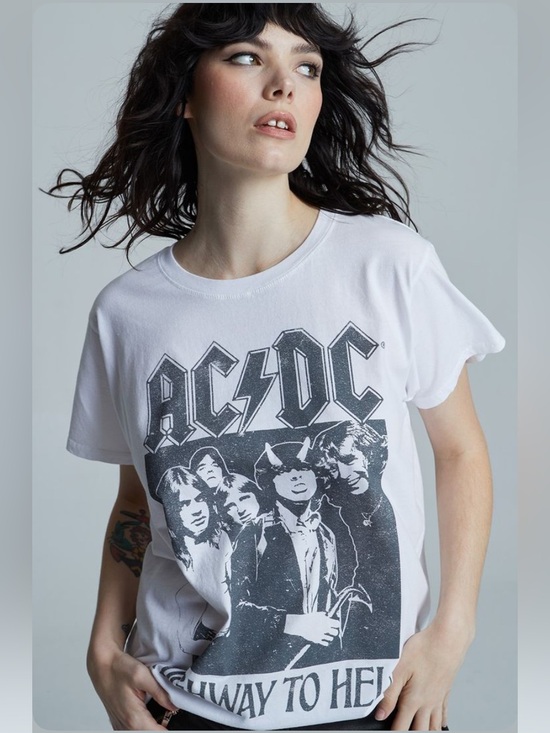 Recycled Karma Tops - AC/DC Highway '79 Tour Graphic Tee Cotton RECYCLED KARMA